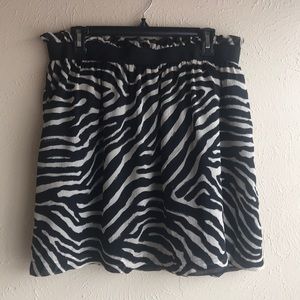 H&M zebra print skirt- NWT!